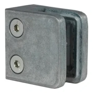 Suporte para vidro 45x45x26 mm, vidro 6-10,76 mm, zamak, sistema plano, em bruto