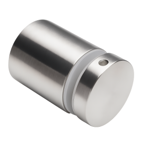 Fixação pontual para vidro fi 50/50 M10x60, vidro 8-21,52 mm, AISI 304, sistema plano, cetim