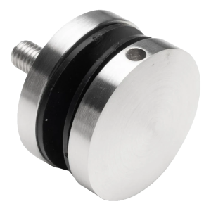 Fixação pontual para vidro fi 50/8/M10x50, vidro 8-17,52 mm, AISI 304, sistema plano, acetinado