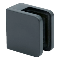 Suporte para vidro 45x45x26 mm antracite vidro 6-10,76 mm zamak sistema plano pintado