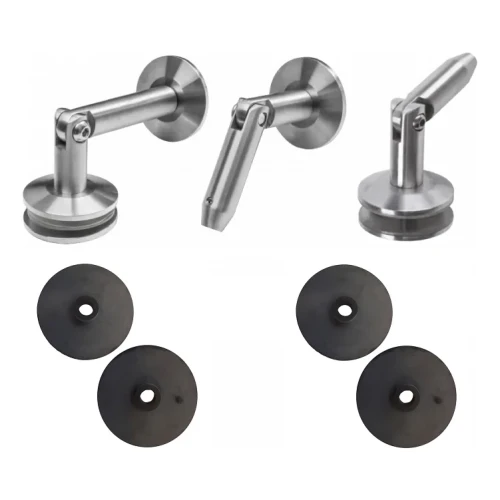 Sistema de coberturas de vidro M12, 3 elementos, para tirante fi 12mm, vidro 8-17,52mm (aisi304, universal, cetim) (10) 000-285 (1)