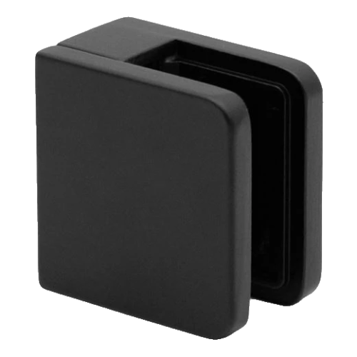 Fixação pontual para vidro 45x45x26 mm, preto, vidro 6-10,76 mm, zamak, sistema plano, pintado 000-286 (1)