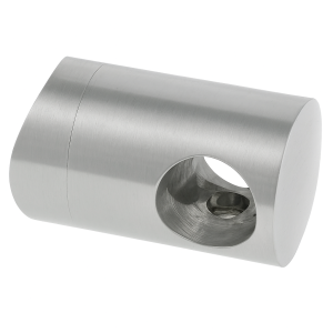 Suporte passante para varão/tubo fi 12 mm. sistema para tubo 42,4 mm, AISI 304 acetinado