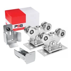 Kit de carrinhos de rolamento para portões deslizantes autoportantes 60 + acessórios