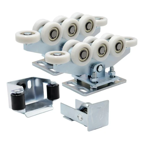Kit de carrinhos 80 (8 rodas. rodas de nylon) para portões corredores com acessórios 000-305 (1)