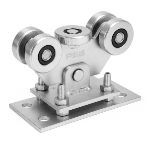 Carrinho de rodagem 60 de 5 rodas em aço para portões deslizantes autoportantes