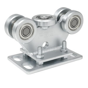 Carrinho de rodagem 80 rolos de aço para portão deslizante com regulação 5 rolos