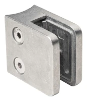 Suporte para vidro 45x45x26 mm vidro 6-10,76 mm zamak sistema 42,4 mm em bruto