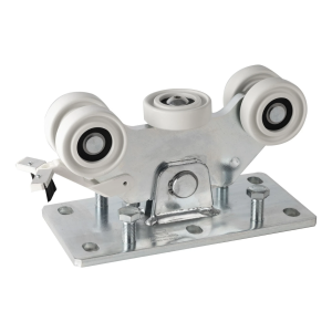 Carrinho de correr para perfil de alumínio de 5 rolos em plástico