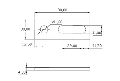 Adaptador de montagem - Ângulo plano PV-07-01 (1)