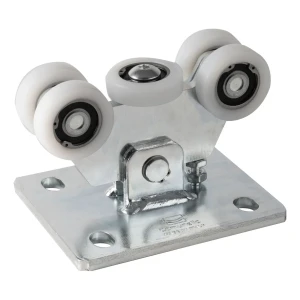 Carrinho de correr para perfil de alumínio de 5 rodas com rodas de plástico