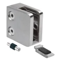 Suporte para vidro 45x45x26 mm com apoio pin vidro 6–10,76 mm AISI 304 sistema plano acetinado 000-268 (4)