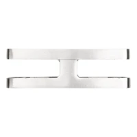 Suporte para vidro 180° 95x45x30 mm com pino vidro 6-12,76 mm, AISI 304, acetinado