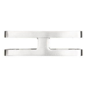 Suporte para vidro 180° 95x45x30 mm com pino vidro 6-12,76 mm, AISI 304, acetinado