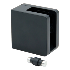Suporte de vidro 45x45x26 mm para superfície plana com consola antracite