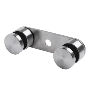 Suporte para vidro 8-21,52mm duplo fi 50/M10 L=170mm AISI 304 acetinado