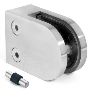 Suporte para vidro 6-10,76 mm 50x40x26 mm pin AISI 304 sistema plano polido