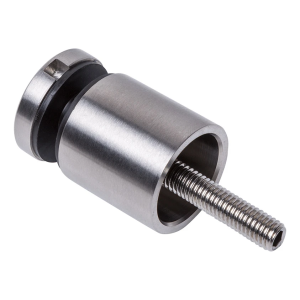 Fixação pontual para vidro 8-17,52 mm fi 30/30 M8x80 AISI 304 sistema plano acetinado