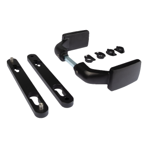 Locinox 3006FIX – puxador de alumínio preto para portões e cancelas