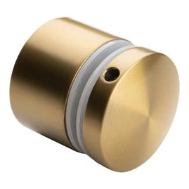Fixação pontual para vidro 8-21,52 mm fi 50/30/M10x40 AISI 304 sistema plano dourado