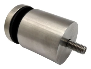 Fixação pontual para vidro 8-17,52mm ø 50/50/M10x90 AISI304 sistema plano acetinado