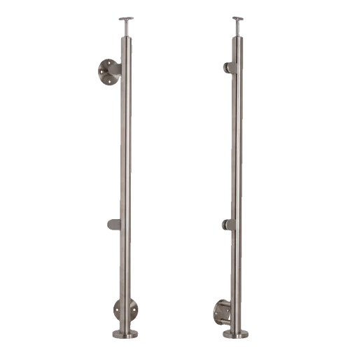 Poste final esquerdo fi 42,4x1230mm AISI304 fixação lateral cetim 000-525 (1)