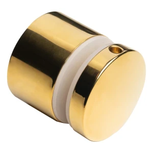 Fixação pontual para vidro 10,38-17,52mm Ø 50/30/m10x40 AISI304 sistema plano dourado