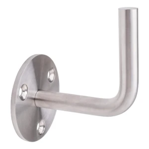 Fixação de corrimão para soldadura fi 70/14mm montada na parede AISI304 acetinado