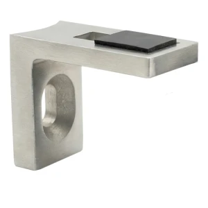 Suporte para vidro 40x35x20 mm AISI304 sistema 42,4 cetim