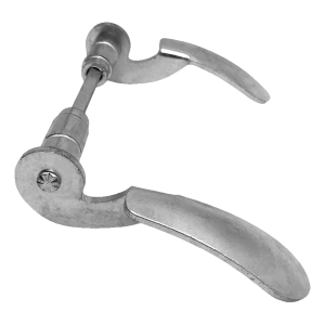 PSG puxador de porta forjado galvanizado H145×L85 mm – conjunto liso