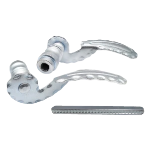 Postal – puxador de porta decorativo galvanizado 142 mm – conjunto com espigão