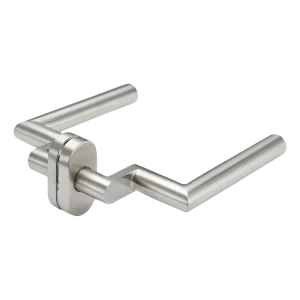 PSG Katania – maçaneta de porta inoxidável com espelho oval e afastamento