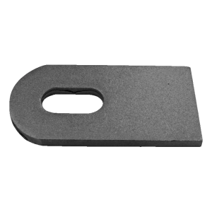 Conector de aço L120 para dobradiça de portão M18 – abertura 180°