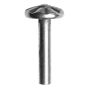 Postal – rebite decorativo de aço FI6 × H36 × FI18 para portões e vedações