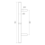 Puxador de porta unilateral redondo 32×800 mm – aço inoxidável AISI 304, acetinado, fixação 45° 000-723 (4)