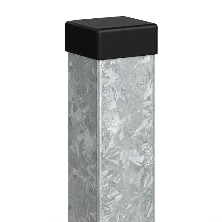 Poste de vedação 80x80x2 mm, comprimento 2,4 m, galvanizado 000-489 (1)