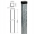 Poste de vedação 80x80x2 mm, comprimento 2,4 m, galvanizado 000-489 (4)