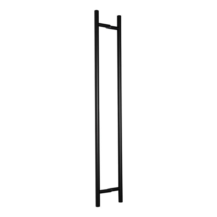 Puxador de porta PINOX dupla face redondo preto Ø 32 x 1400 mm AISI 304 000-747 (1)