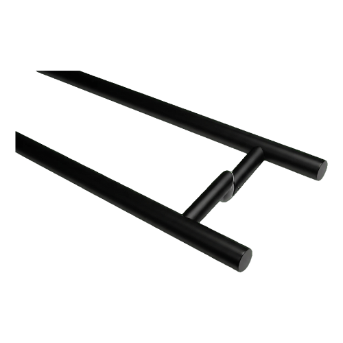 Puxador de porta PINOX dupla face redondo preto Ø 32 x 1400 mm AISI 304 000-747 (2)