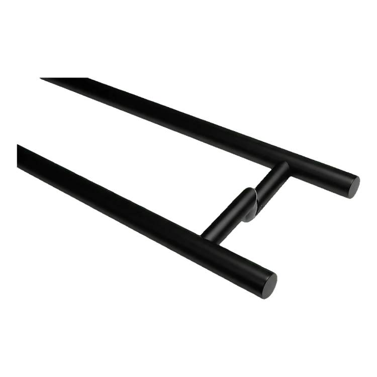 Puxador de porta PINOX dupla face redondo preto Ø 32 x 1400 mm AISI 304 000-747 (2)