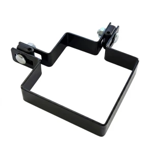 Abraçadeira de canto para painéis de vedação 100x100 mm preta