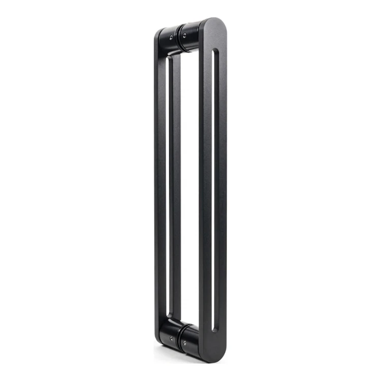 PSG puxador de porta dupla face retangular 90° aço preto 40×450 mm 000-768 (1)