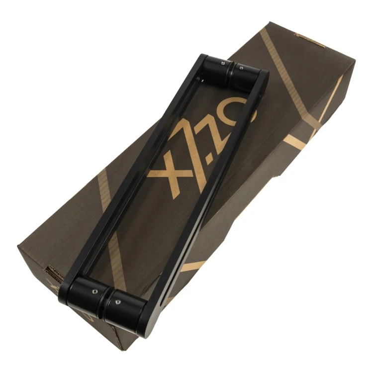 PSG puxador de porta dupla face retangular 90° aço preto 40×450 mm 000-768 (2)