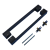 Puxador porta duplo face retangular 90° aço preto mate 40×478 mm PSG 000-769 (4)