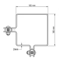 Abraçadeira angular para painéis de vedação 100x100 mm galvanizada 000-773 (4)