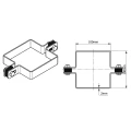 Abraçadeira intermédia para painéis de vedação 100x100 mm galvanizada 000-777 (4)