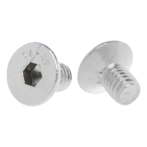 Parafuso de cabeça escareada M6x10 DIN 7991 – aço inoxidável A2 (AISI 304), encaixe sextavado