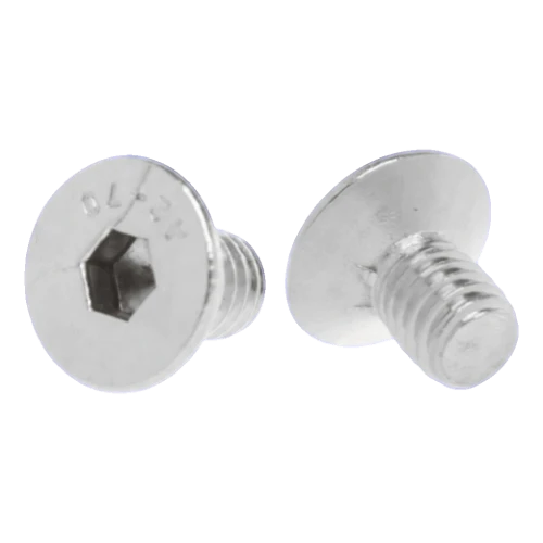 Parafuso de cabeça escareada M6x10 DIN 7991 – aço inoxidável A2 (AISI 304), encaixe sextavado 000-815 (1)