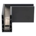 Kozza KE 100 – perfil U de canto exterior 90° para balaustradas totalmente em vidro, cinzento escuro RAL 7021 000-858 (3)