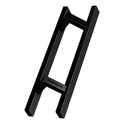 Puxador de porta PINOX duplo face retangular 40×20 mm preto acetinado 500 mm 000-735 (1)
